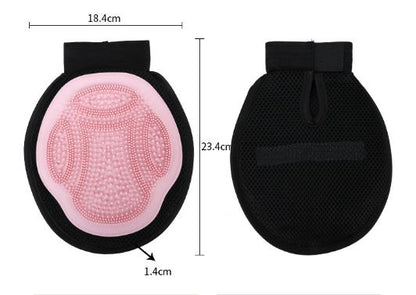 Pink 3-Pack Gentle Pet Grooming Glove - Deshedding, Bathing & Massage Mitt for Dogs & Cats, Breathable & Adjustable - view 3