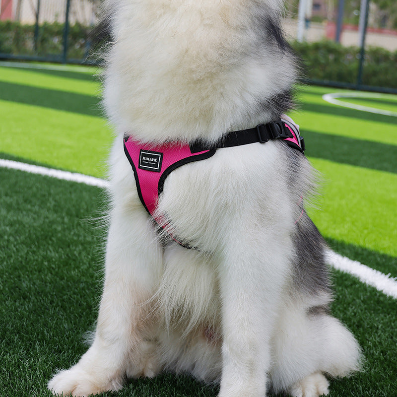 Size S Black and Pink Ultimate Dog Harness Vest with Backpack - Padded, Reflective & Adjustable for Medium Sized Dogs - view 2