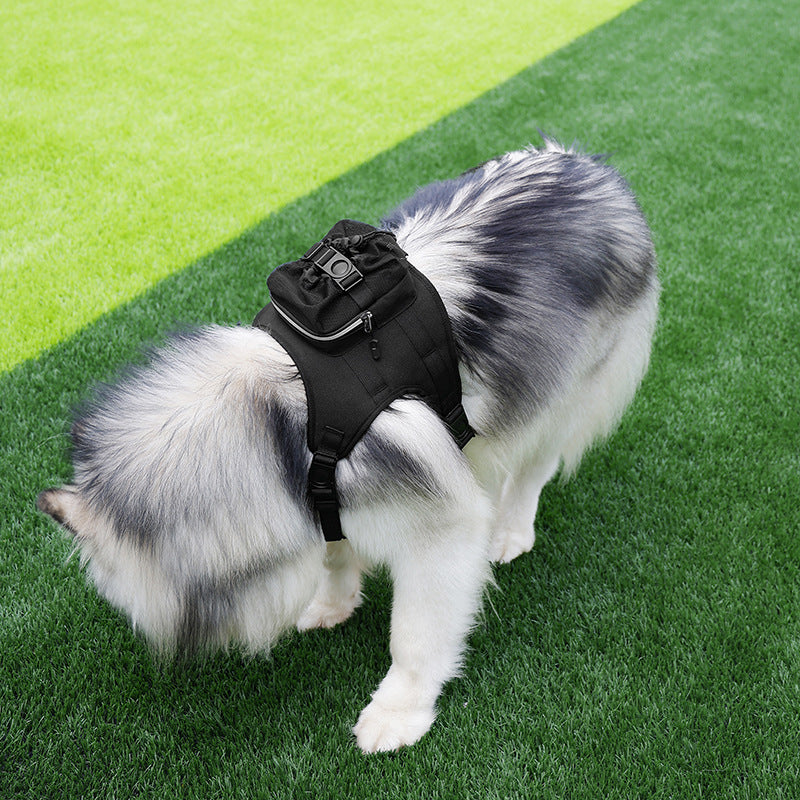 Size S Black Ultimate Dog Harness Vest with Backpack - Padded, Reflective & Adjustable for Medium Sized Dogs - view 2