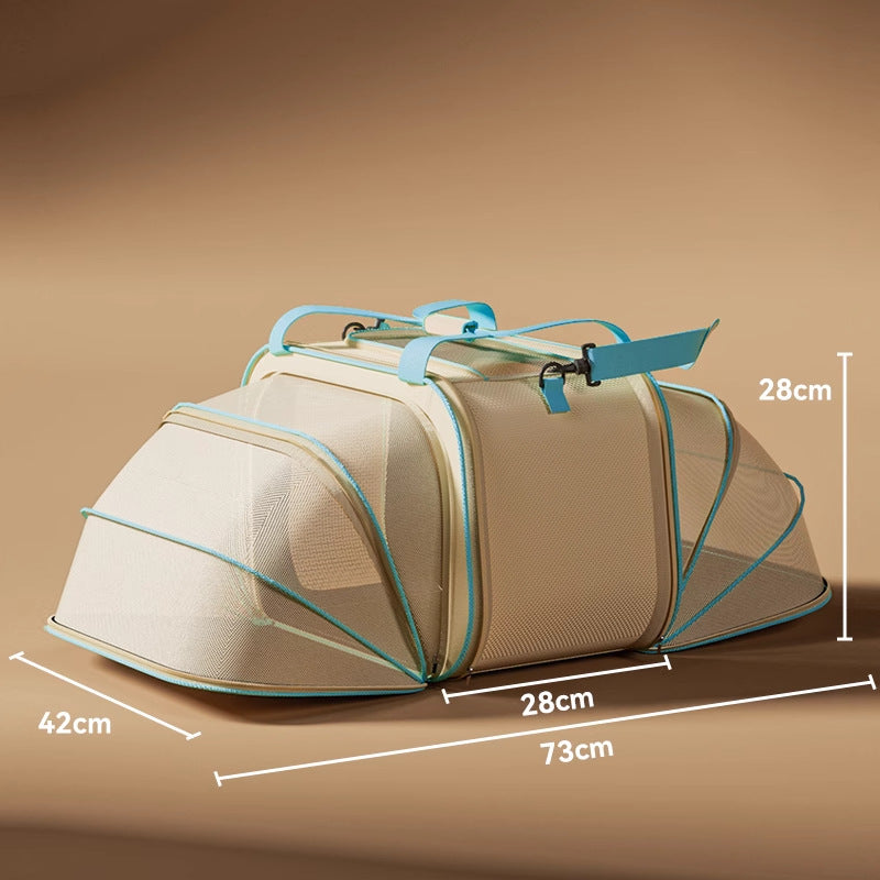 Stylish Portable Pet Backpack - Spacious Pet Carrier with Anti-Stress Design - view 2