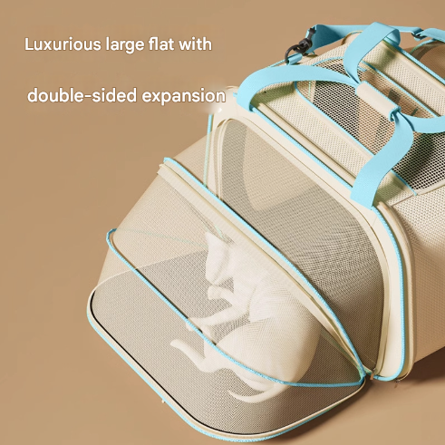 Stylish Portable Pet Backpack - Spacious Pet Carrier with Anti-Stress Design - view 4