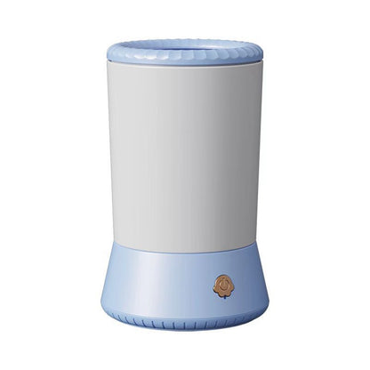 Blue-white Portable Dog Paw Cleaner - Gentle Silicone Pet Foot Washer Cup for Muddy Paws