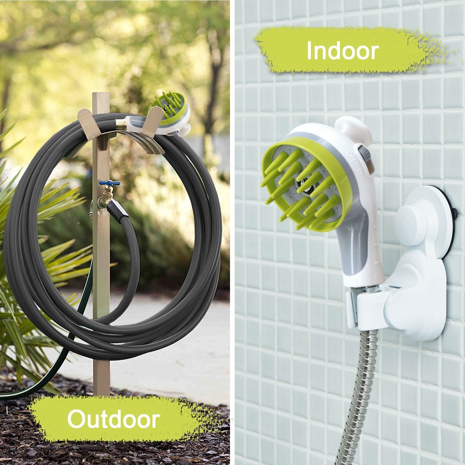 White Ultimate Pet Bathing Showerhead - Dog-Friendly Pressure-Boost Spray with Foamer - view 2