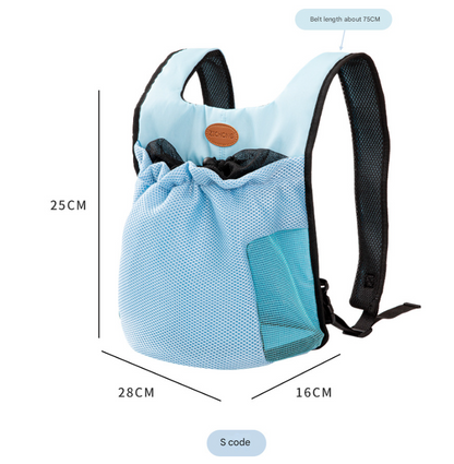 S Pink Hands-Free Pet Carrier Backpack for Small Dogs & Cats - Breathable Chest Pack for Outdoor Travel & Hiking - view 2