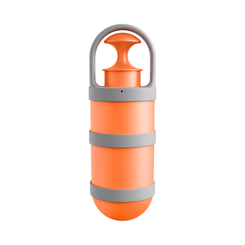 Orange and grey Hygienic Portable Dog Pooper Scooper with Integrated Bag Dispenser - Effortless Pet Waste Cleanup - view 2