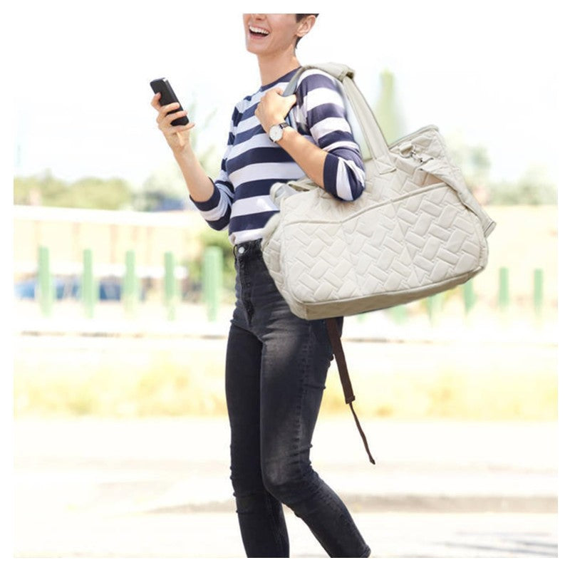 Grey Fashionable Pet Carrier Bag - Stylish Handbag for Cats and Small Dogs - view 4
