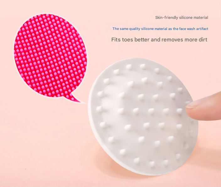 Pink Portable Dog Paw Cleaner Cup - Semi-Automatic 360-degree Rotating Foot Washer with Soft Silicone Bristles - view 4
