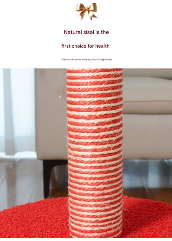 Festive Christmas Tree Cat Scratcher & Condo | 2-in-1 Sisal Post with Cozy Hideaway Bed - view 5