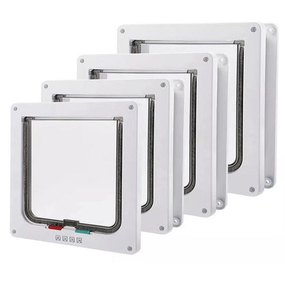 Secure 4-Way Locking Pet Door for Cats & Small Dogs - Easy Access Flap for Doors, Walls & Glass(Size L) - view 2