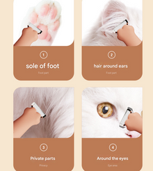 Blue Precision Pet Paw Trimmer - Waterproof & Rechargeable Grooming Clipper for Dog & Cat Paws, Eyes, and Ears - view 2