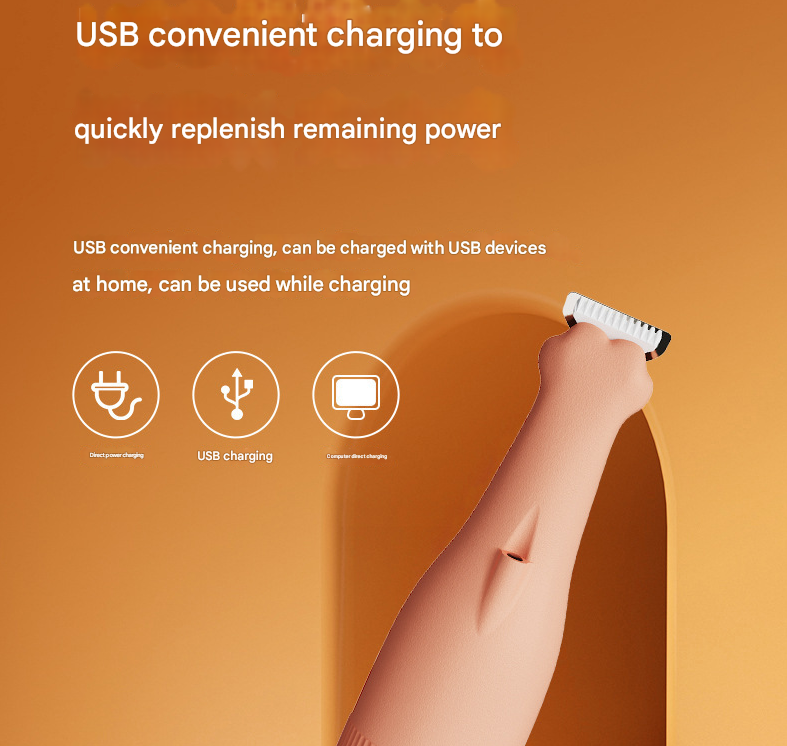 Khaki Precision Pet Paw Trimmer - Waterproof & Rechargeable Grooming Clipper for Dog & Cat Paws, Eyes, and Ears - view 8