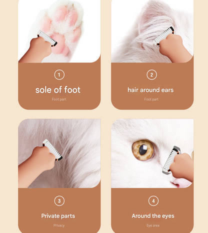 Pink Precision Pet Paw Trimmer - Waterproof & Rechargeable Grooming Clipper for Dog & Cat Paws, Eyes, and Ears - view 2