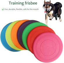 Seven-piece coloured set Soft Flying Disc Dog Toy - Durable & Gentle Rubber Frisbee for Interactive Fetch and Training - view 2