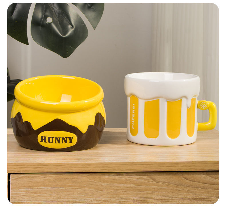 Premium Elevated Pet Bowl with Ergonomic 15° Tilt & Large Capacity(Beer Bowl) - view 4