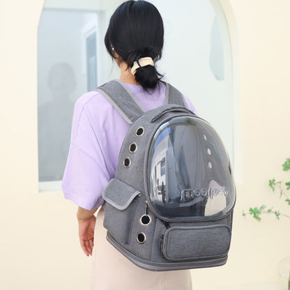 Spacious Pet Carrier with Ventilation System & Water-Resistant Design(blue) - view 2