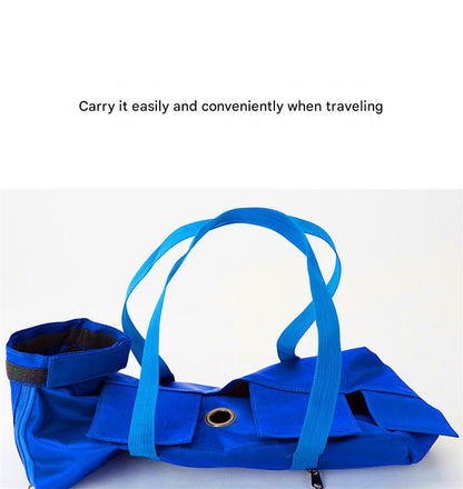 Size S Orange Multi-Functional Cat Grooming Bag - Anti-Scratch Restraint Pouch for Nail Trimming and Vet Visits - view 8