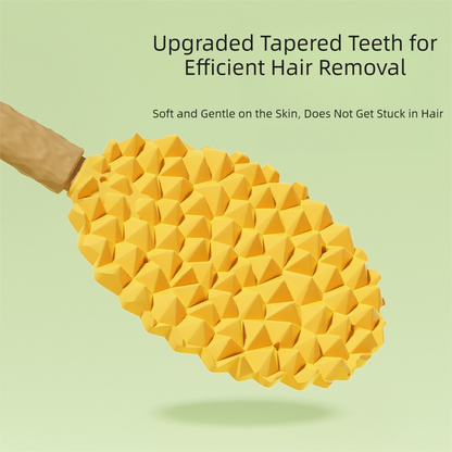 Green and Yellow Pet Durian Massage Comb 2-Pack - Cat Deshedding Brush with Dual-Sided TPR Design for Soft Skin and Fur Cleaning - view 3