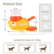 Yellow Interactive Duck-Shaped Automatic Pet Feeder – Smart Treat Dispenser for Cats & Dogs with 3 Adjustable Port Sizes - view 2