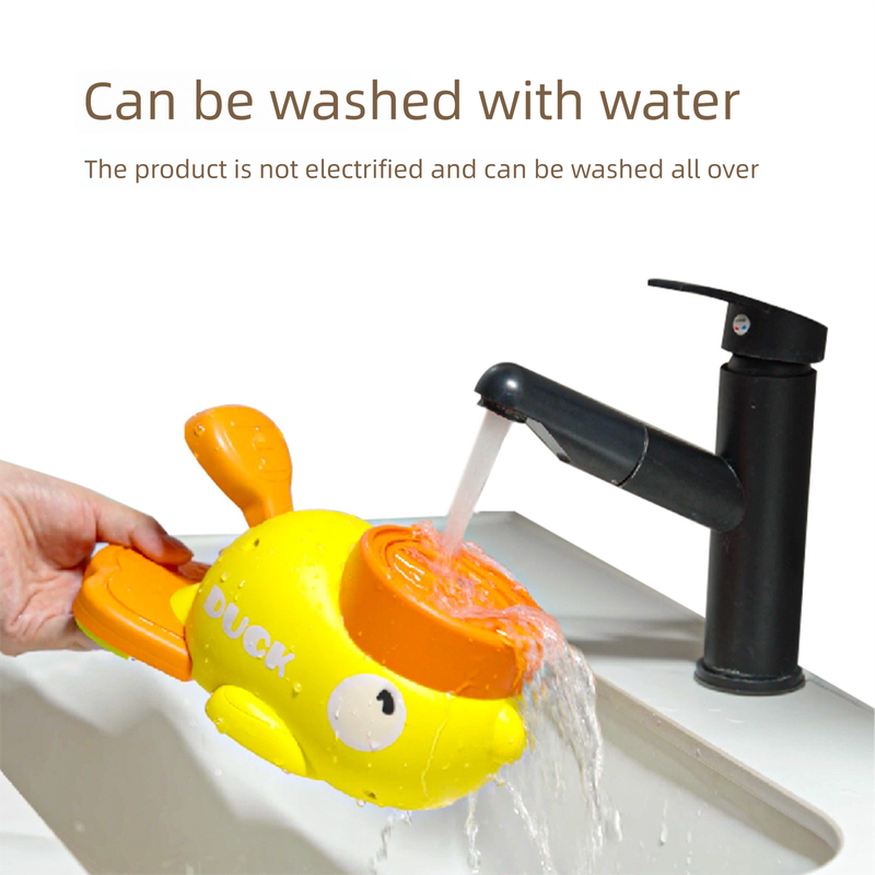 Yellow Interactive Duck-Shaped Automatic Pet Feeder – Smart Treat Dispenser for Cats & Dogs with 3 Adjustable Port Sizes - view 3