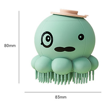 Purple 2-Pack Pet Bath Brush with Shampoo Dispenser - Soft Silicone Massager for Dogs & Cats - view 2