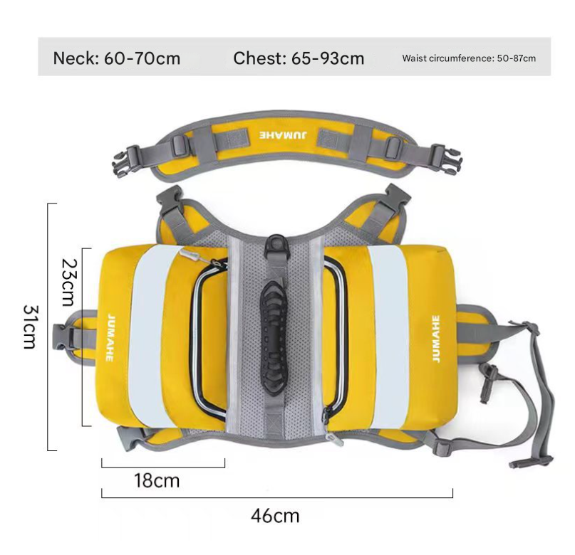 Black Saddle Bag Dog Backpack - Adjustable Harness Pack for Hiking, Camping & Travel with Medium to Large Dogs - view 2