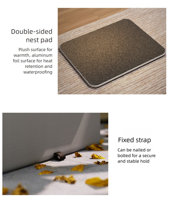 Medium Elevated Indoor/Outdoor Pet Shelter(grey): Waterproof, Insulated for All-Season Warmth - view 4