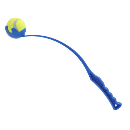 3-Pack Green PP Dog Tennis Ball Launcher Stick(48 × 8 CM) - Manual Fetch Thrower for Long Distance Outdoor Training & Hands-Free Pickup