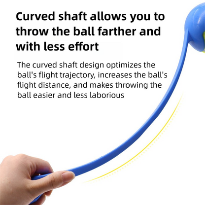 3-Pack Green PP Dog Tennis Ball Launcher Stick(48 × 8 CM) - Manual Fetch Thrower for Long Distance Outdoor Training & Hands-Free Pickup - view 3