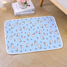 2-Pack Blue Fish Pet Summer Cooling Latex Pad (L Size: 60x45cm) - Breathable Ice Silk & Latex-Filled Dog Bed Cat Sleeping Mat with Non-Slip Base