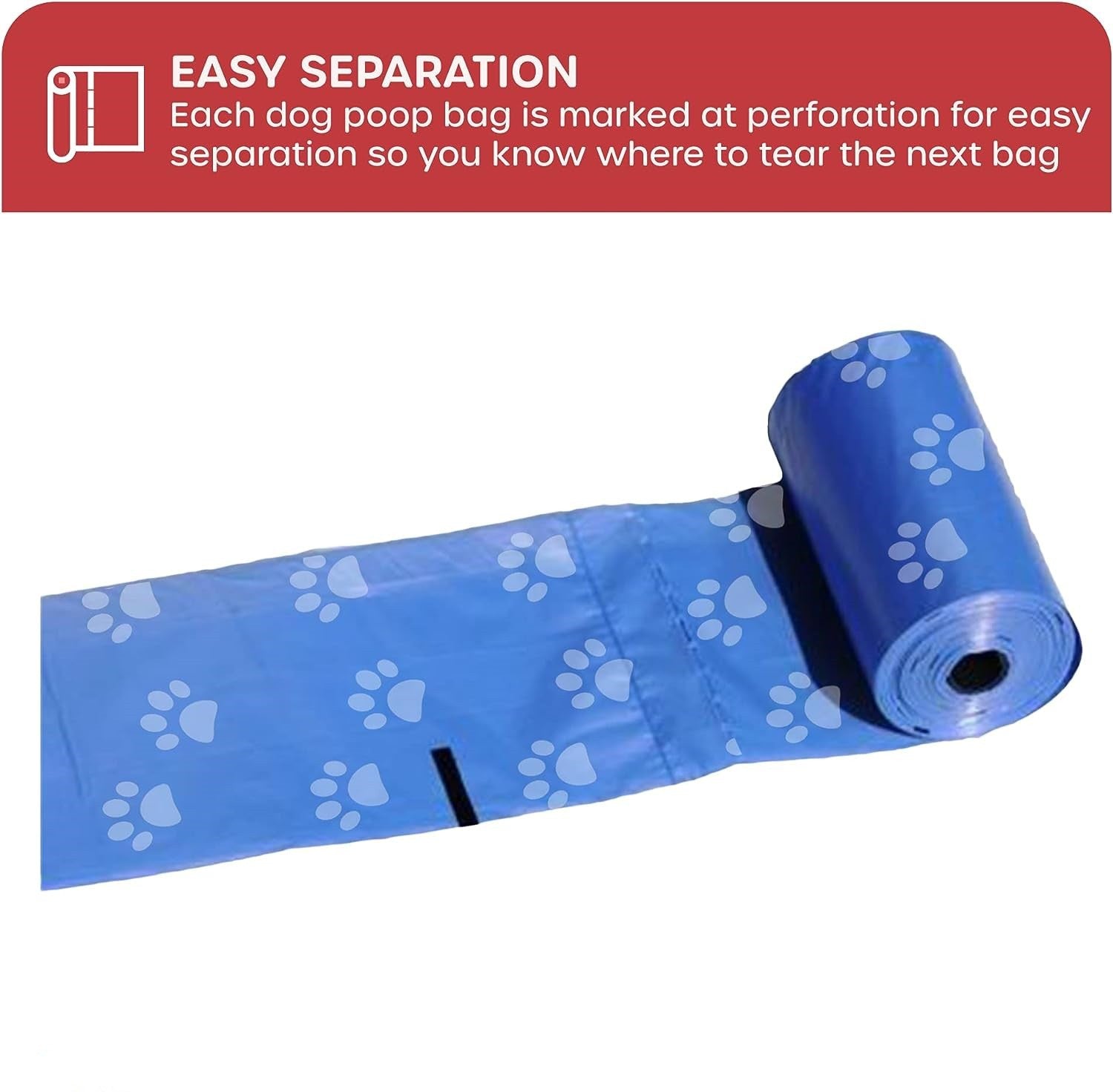 300-Count Biodegradable Dog Poop Bags with Bone Dispenser - Bulk Pack & Extra Thick, Leak-Proof Pet Supplies - view 4
