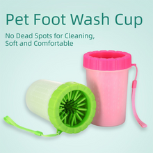 Blue Small Size Quick & Easy-Clean Dog Paw Cleaner Cup - PP+TPR Material, Gentle Pet Grooming Tool - view 2