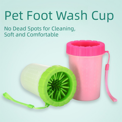 Blue Large Size Quick & Easy-Clean Dog Paw Cleaner Cup - PP+TPR Material, Gentle Pet Grooming Tool - view 2