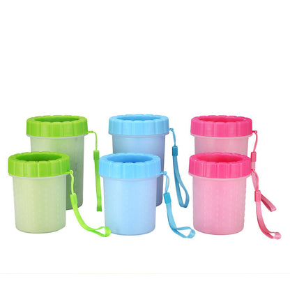 Blue Large Size Quick & Easy-Clean Dog Paw Cleaner Cup - PP+TPR Material, Gentle Pet Grooming Tool - view 4