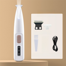F5 Portable Pet Hair Detailed Trimmer(2 x 140mm Blades) - Cat & Dog Waterproof Grooming Clipper with LED Light & Display, Low-Noise Ceramic Blade