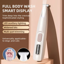 F5 Portable Pet Hair Detailed Trimmer(2 x 140mm Blades) - Cat & Dog Waterproof Grooming Clipper with LED Light & Display, Low-Noise Ceramic Blade - view 2
