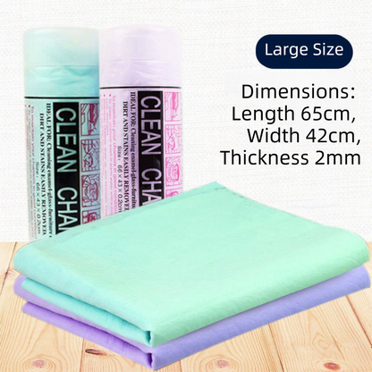 2-Pack Large Size Super Absorbent Quick Drying Pet Towel with Storage Canister(65x42CM) - Non Hair-Stick PVA Bath Towel for Dogs & Cats, Random Color - view 2