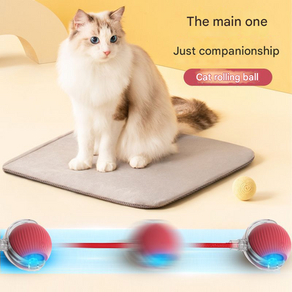 2-PCS Green Automatic Interactive Cat Ball Toy with Rope - Durable & Bite-Resistant Pet Jump Ball for Self-Entertainment & Play - view 4