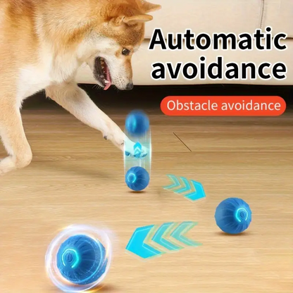 2-PCS Orange Intelligent Gravity Jump Ball - Dynamic Bite-Resistant Pet Toy for Cats & Small to Medium Breeds - USB-C Rechargeable - view 2