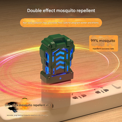 Green Portable USB Mosquito Repellent Heater - Electric Mosquito Killer with Blue Light Lure - Smart Thermostatic for Indoor & Outdoor Use - Non-Toxic & Silent - view 3