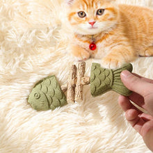 Green 5 Pack Cat Catnip Toys Fish Bone Shaped Silvervine Chew Sticks for Teeth Cleaning and Interactive Play - view 2
