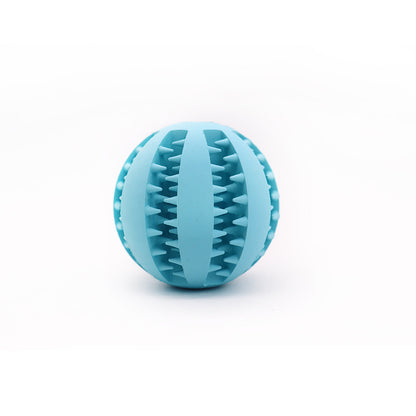Lake blue TPR Dog Chew Ball Set – 3-Piece Size Combination (Small, Medium, Large) with Food Hiding Design for Teeth Cleaning and Mental Stimulation in Australia