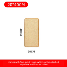 3-PCS Self-Adhesive Sisal Cat Scratching Mat Vertical Wall Mounted Scratcher Board for Furniture Protection(20cmx40cm)