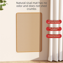 3-PCS Self-Adhesive Sisal Cat Scratching Mat Vertical Wall Mounted Scratcher Board for Furniture Protection(20cmx40cm) - view 2