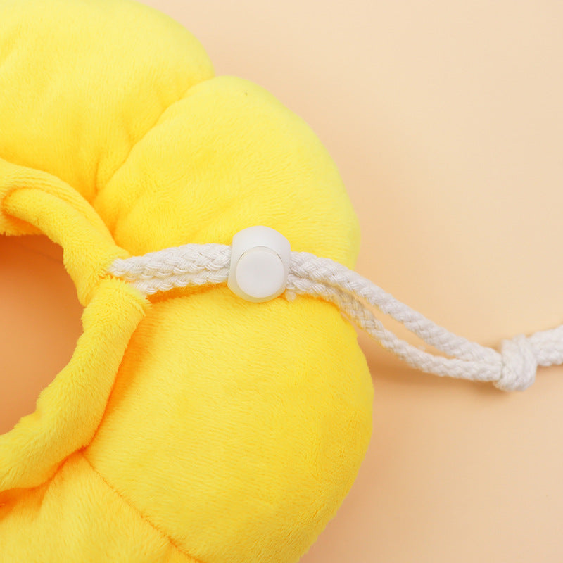 3-Pcs Soft Yellow Sunflower Elizabethan Collar Adjustable Pet Cone for Cats and Small Dogs Anti-Bite Recovery Neck Pillow(XS) - view 2