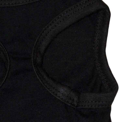 2 Pack Security Printed Pet Vest - Breathable Cotton Dog Shirt for Small Puppies & Cats - Black Summer Singlet Size XS (Chest 30cm) - view 2