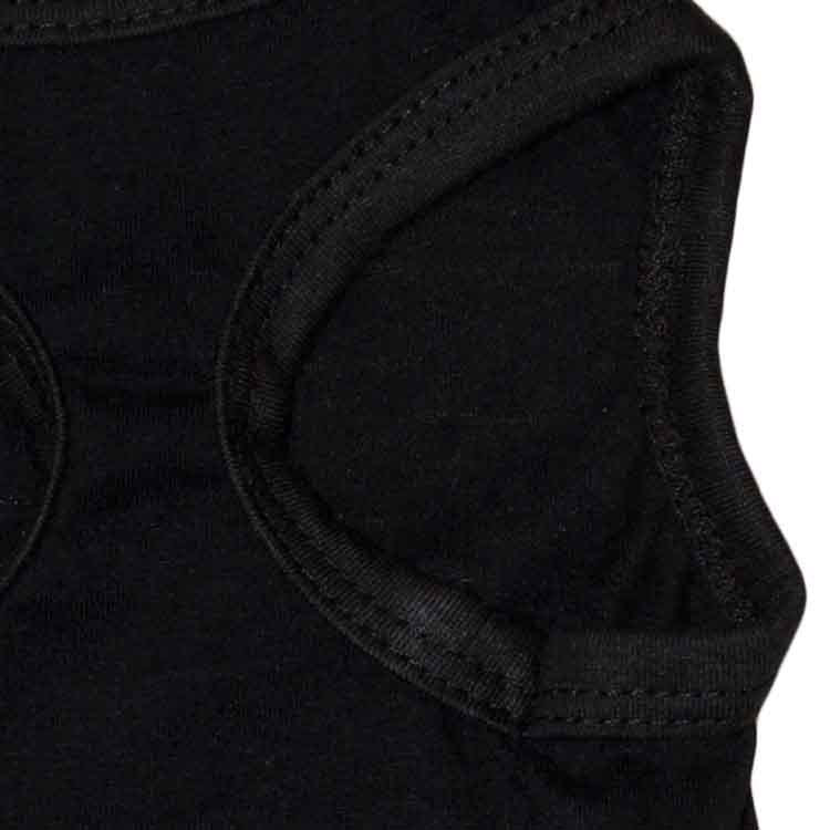 2 Pack "SECURITY" Printed Dog Vest Size M - Black Cotton Pet T-Shirt - Lightweight Summer Tank Top for Small Dogs & Cats - Fun Novelty Puppy Apparel (45cm Chest) - view 2