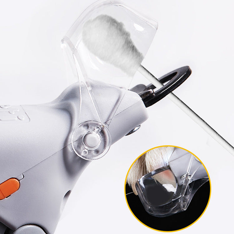 Illuminated Pet Nail Clippers with 5x Magnifier & LED Light - Professional Safety Claw Trimmer for Dogs & Cats - Non-Slip ABS Handle with Nail Catcher - Grey - view 5