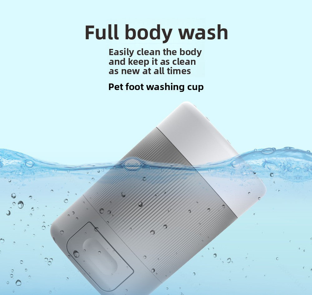 Portable Dog Paw Washer Cup - 360 Degree Muddy Foot Cleaner with Soft Bristles - Gentle Grooming Tool for Cats & Small to Medium Dogs - Orange - view 10