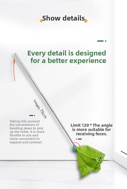 Upgraded Aluminium Telescopic Dog Poop Scooper Large Size Heavy Duty Waste Collector for Medium to Large Dogs Over 15kg - view 8