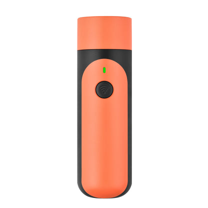 Portable Single-Head Round Ultrasonic Dog Repeller & Trainer with LED Flashlight - Multi-Function Pet Safety Device for Outdoors